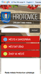 Mobile Screenshot of hrotovice.cz